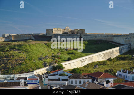 Sankt Sebastian Fort (Forte Sao Sebastiao) in Castro Marim, Portugal Stockfoto