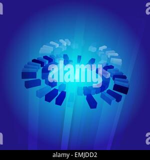 Abstrakten Kern Hintergrund für futuristische High-Tech Design Stock Vektor