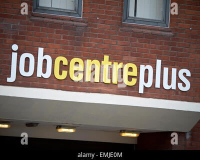 Job centre Plus-Zeichen UK Stockfoto