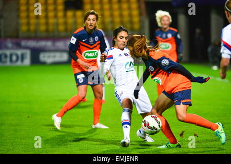 Louisa NECIB - 18.04.2015 - Montpellier/Lyon - Finale Coupe de France-Calais.Photo: Dave Winter/Icon Sport Stockfoto