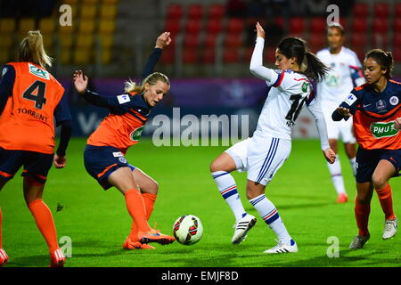 Sandie TOLETTI/Louisa NECIB - 18.04.2015 - Montpellier/Lyon - Finale Coupe de France-Calais.Photo: Dave Winter/Icon Sport Stockfoto