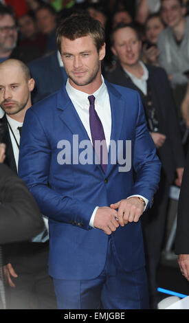 London, UK, UK. 21. April 2015. Chris Hemsworth besucht die Europäische Premiere von "The Avengers: Age Of Ultron" bei Westfield. © Ferdaus Shamim/ZUMA Draht/Alamy Live-Nachrichten Stockfoto