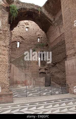 Details der Bäder von Caracalla, Rom, Italien Stockfoto