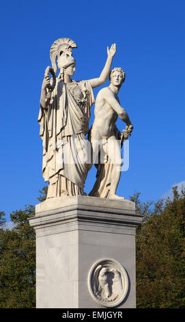 Deutschland, Berlin, Unter Den Linden, Statue, Stockfoto