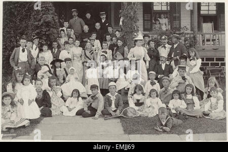 Große Gruppe Portrait, Lands End, Point Pleasant New Jersey, USA, ca. 1888 Stockfoto