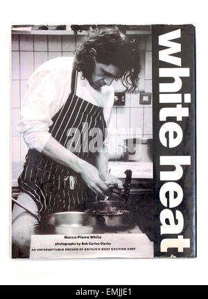 White Heat Kochbuch von Marco Pierre White und Bob Carlos Clarke Stockfoto