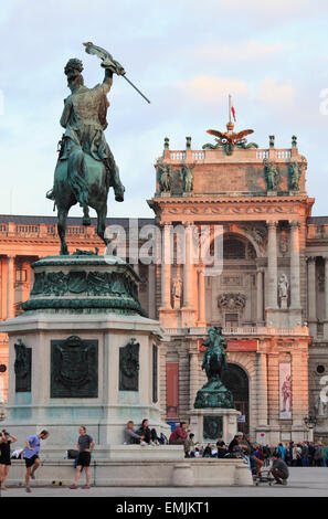 Österreich, Wien, Hofburg, Schloss, Erzherzog Charles, Erzherzog Karl, Statue, Stockfoto