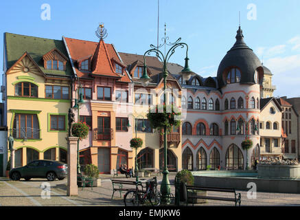 Slowakei Komarno Europaplatz Nadvorie Bote Európa Udvar Stockfoto