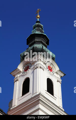 Ungarn, Sopron, Lutherische Kirche, Glockenturm, Stockfoto