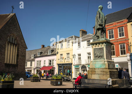 Brecon Stadt in Wales Brecon Beacons Stockfoto