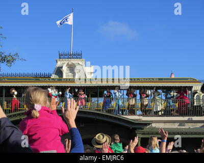 Magic Kingdom Bahnhof am 11. Februar 2015 in Orlando - Florida Stockfoto