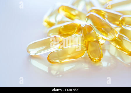 Vitamin D Softgel Kapseln Stockfoto