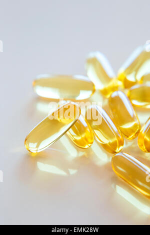 Vitamin D Kapseln Stockfoto