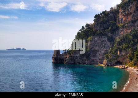 Positano, Küste von Amalfi, Salerno, Kampanien, Italien Stockfoto