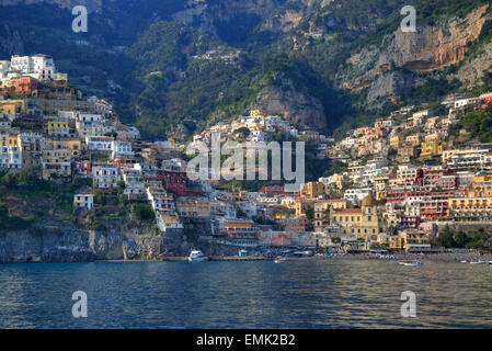 Positano, Küste von Amalfi, Salerno, Kampanien, Italien Stockfoto