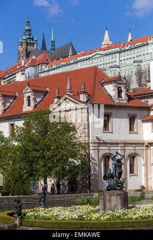 Palastgarten Wallenstein Mala Strana Prager Gärten Tschechische Republik Stockfoto