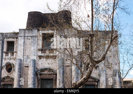 Basilica di San Nicola l ' Arena am Piazza Dante Alighieri in Catania City, Sizilien, Italien Stockfoto