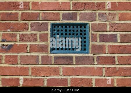 Schuss der Entlüfter in Mauer hautnah Stockfoto