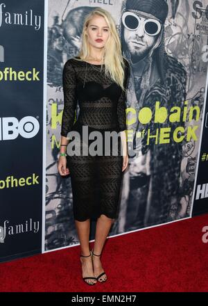 Los Angeles, CA, USA. 21. April 2015. Rebecca Szulc im Ankunftsbereich für KURT COBAIN: MONTAGE des HECK-Premiere von HBO, The Egyptian Theatre, Los Angeles, CA 21. April 2015. Bildnachweis: Xavier Collin/Everett Collection/Alamy Live-Nachrichten Stockfoto