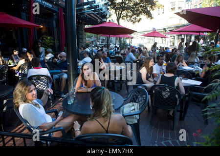 Terrasse in Vancouver downtown Stockfoto