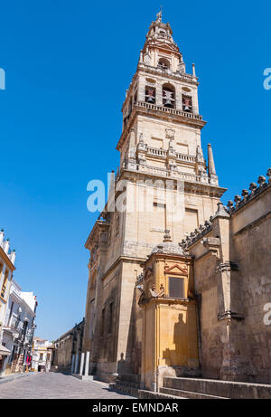 Glockenturm in der Mezquita von Córdoba in Spanien Stockfoto