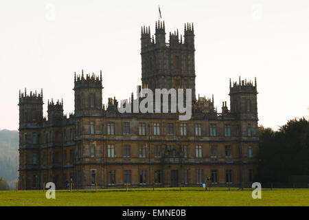 Highclere Castle in Hampshire, populär gemacht durch die ITV Drama Downton Abbey. Stockfoto