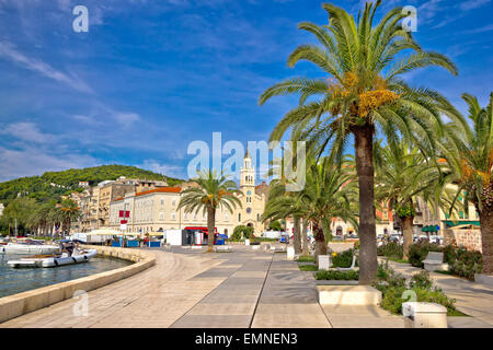 Stadt Split Palm Blick, Dalmatien, Kroatien Stockfoto