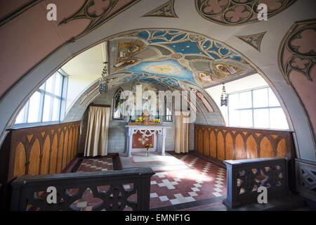 Italian Chapel (gemacht von WW2 italienische Kriegsgefangene), Lamb Holm, Orkney, Schottland. Stockfoto