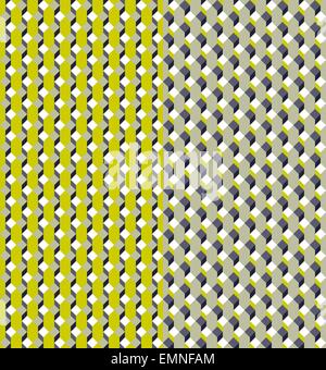 Geometrische nahtlose Muster in blau und grün mit Farbvariationen; Vektor-Bild zur Verfügung. Stock Vektor