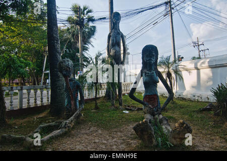 Skulptur Garten "Himmel Hölle Park' auf Wat Si Khom Kham in Phayao Provinz, Thailand Stockfoto