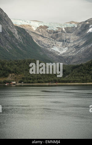 Svartissen Gletscher Nordmeer Norwegen Stockfoto