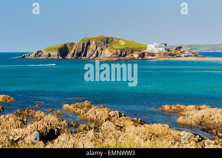 Burgh Island von Größe Devon England UK Europa aus gesehen Stockfoto