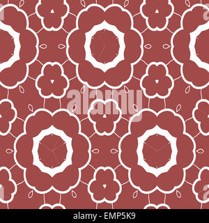 Abstrakte nahtlose ornamentalen Blumenmuster. Vektor-illustration Stockfoto