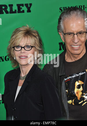 LOS ANGELES, CA - 17. April 2012: Jane Fonda bei der Los Angeles Premiere von Marley im Cinerama Dome, Hollywood. 17. April 2012 Los Angeles, CA Stockfoto