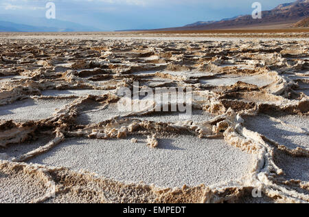 Badwater Basin, Death Valley, California, Vereinigte Staaten von Amerika Stockfoto