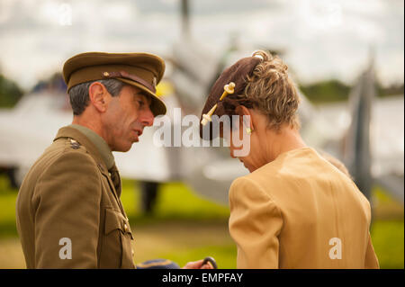 WW2-Re-enactment am historischen Militär zeigen Leicester England Stockfoto