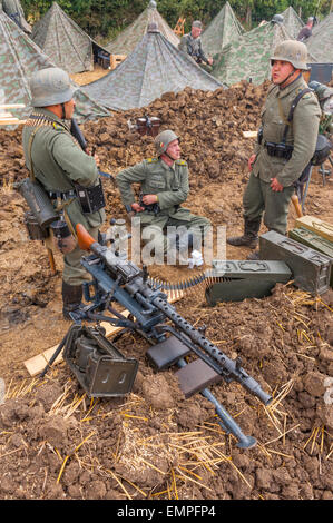 WW2-Re-enactment am historischen Militär zeigen Leicester England Stockfoto