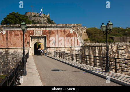 3. Oktober 2006 - alte Festung Korfu/Griechenland Stockfoto