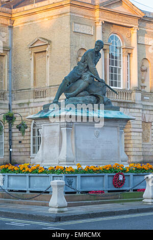 War Memorial, Ansicht des Denkmals für die Soldaten aus der Grafschaft Suffolk, die im Boer Krieg starben, Bury St Edmunds, Suffolk, Großbritannien Stockfoto