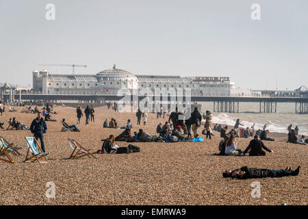 Palace Pier in Brighton Beach. Stockfoto