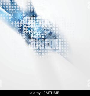 Hi-Tech-abstrakten Hintergrund blau Grunge. Vektor-design Stock Vektor