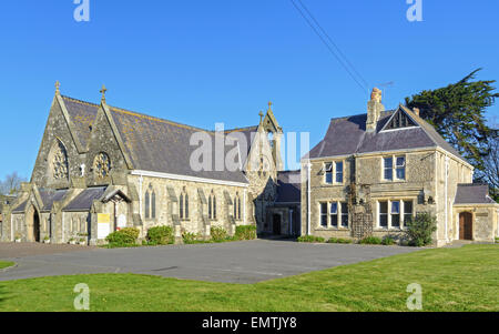 Str. Catherine von Alexandria römisch-katholische Kirche und Priester Haus in Littlehampton, West Sussex, England. Stockfoto