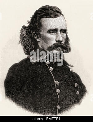 George Armstrong Custer, 1839 – 1876.   United States Army Officer und Kavallerie Kommandant in Amerikanischer Bürgerkrieg und die American Indian Wars. Stockfoto