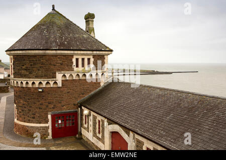 UK, Cumbria, Maryport Senhouse Roman Museum im viktorianischen Küstenbatterie Stockfoto