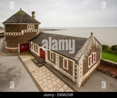 UK, Cumbria, Maryport Senhouse Roman Museum im viktorianischen Küstenbatterie Stockfoto