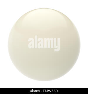 Billard, Kugel isoliert auf weißem Hintergrund. Stockfoto