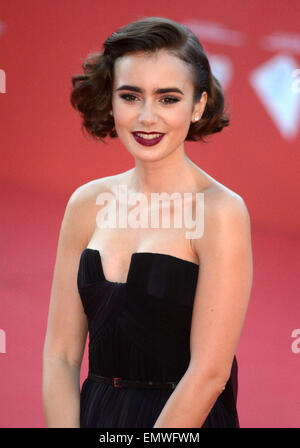 Rome Filmfestival - "Love, Rosie" - Premiere mit: Lily Collins wo: Rom, Italien bei: 19. Oktober 2014 Stockfoto