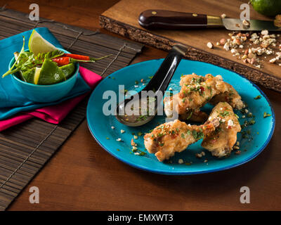 Thai Bang Bang Chili Chicken wings Hauptmahlzeiten Stockfoto