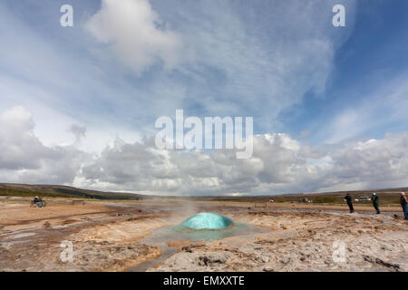 Der große Geysir Südwesten Islands Stockfoto