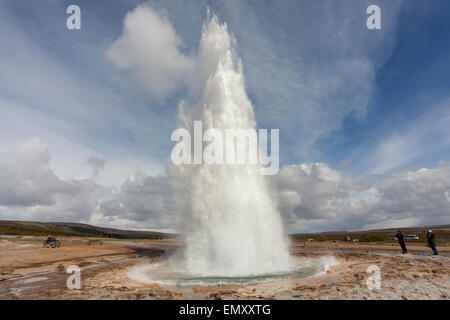 Der große Geysir Südwesten Islands Stockfoto